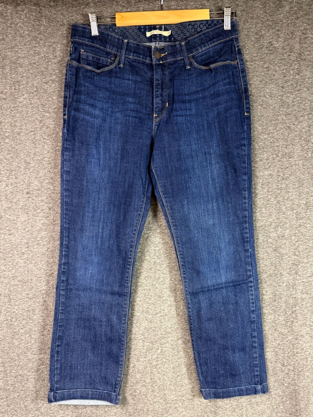 Levi’s 525 Perfect Waist Straight Jeans Size 12 Dark Wash Cropped High Rise